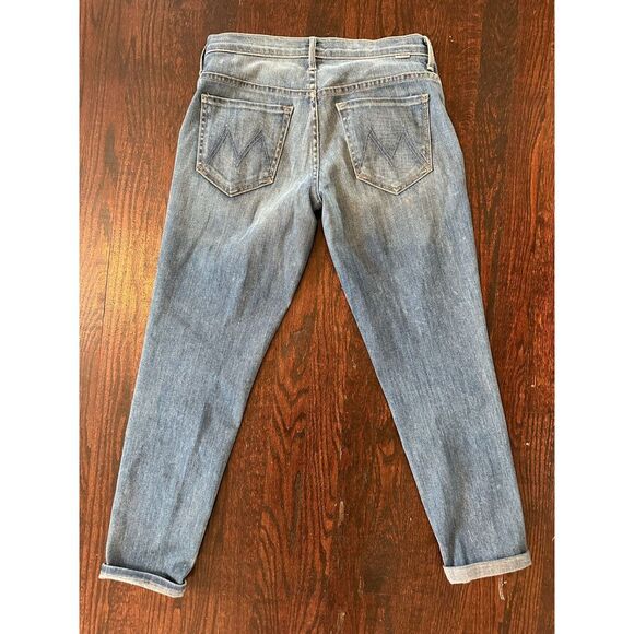 Mother Skinny Not Skinny Blue Skies Tomorrow Wash Jeans Size 27 - Picture 4 of 16